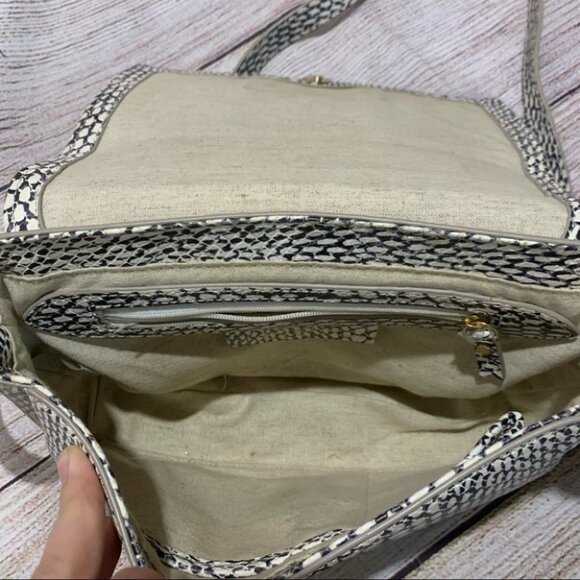 Rare India Hicks The Lady P Bag Snakeskin Purse - Picture 8 of 16